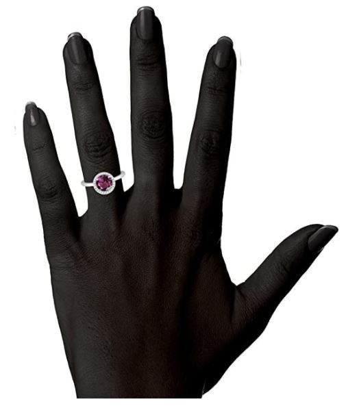 14K Gold Plated Swarovski Crystal Birthstone Ring - Adjustable Stackable Ring