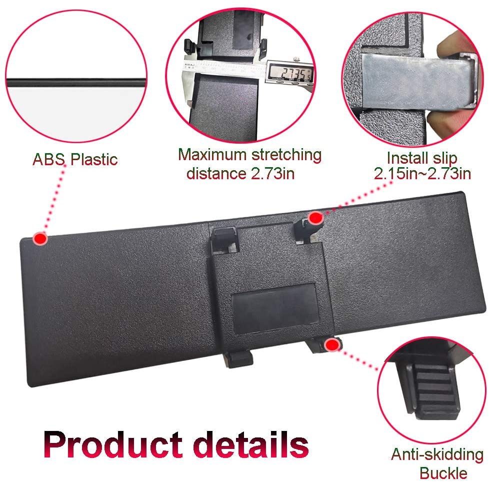 Yoolight Car Rearview Mirrors 3R Car Universal 12''Interior Clip On Panoramic Rear View Mirror Wide Angle Rear View Mirror (12 L x 2.8 H)