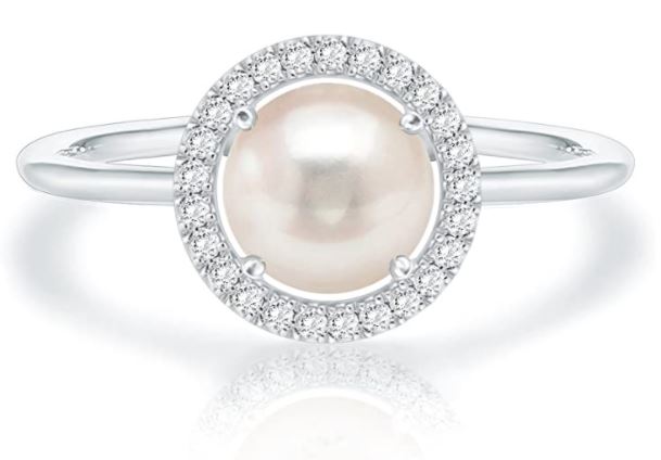 14K Gold Plated Swarovski Crystal Birthstone Ring - Adjustable Stackable Ring
