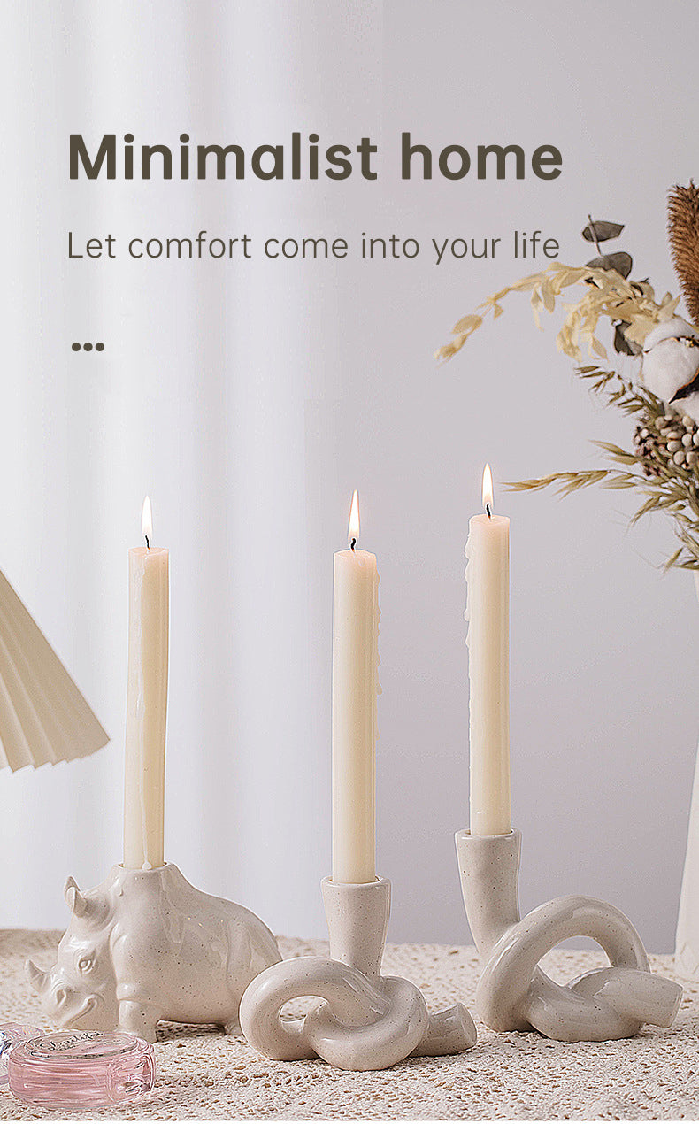 Elegant Ceramic Aromatherapy Candle Holder
