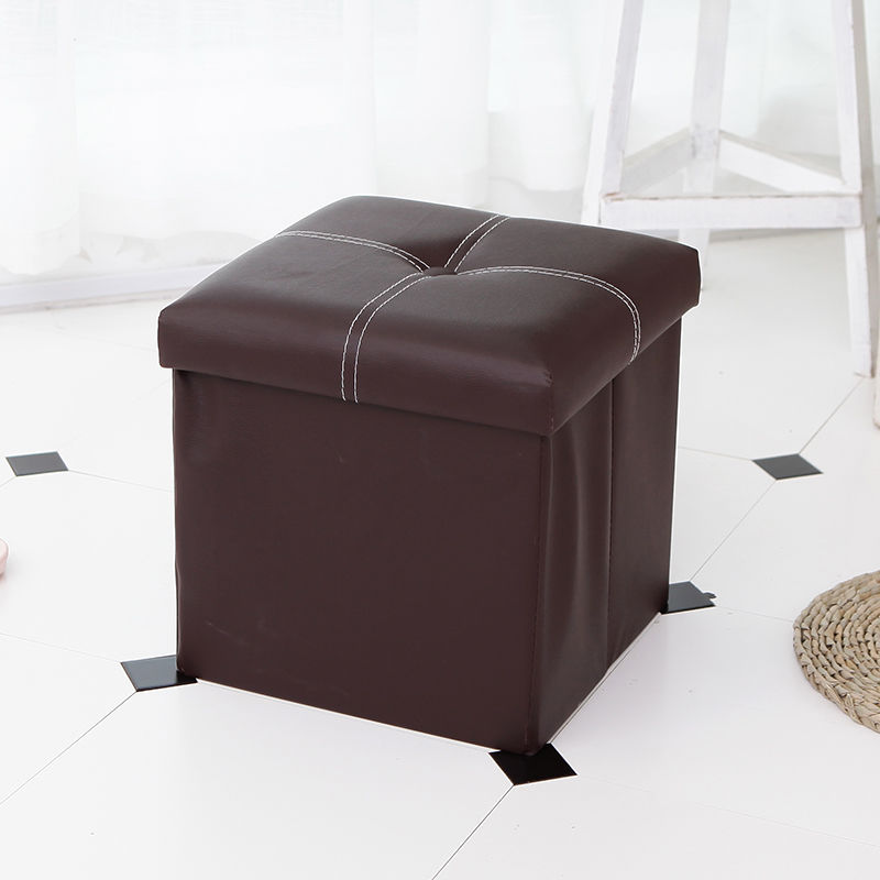 12 inch Non-slip Foldable Ottoman Storage Stool