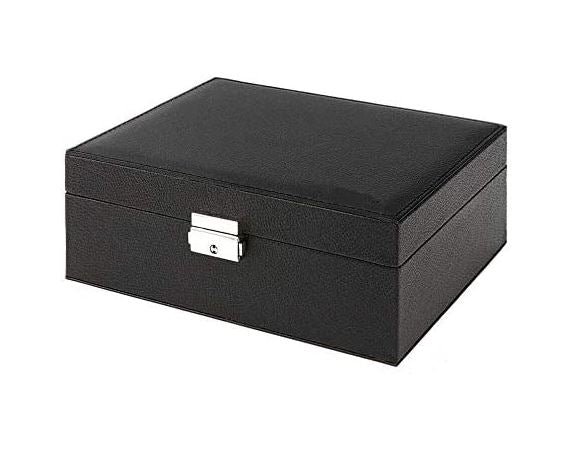 Jewellery Organizer Case Box Holder Storage Earring Ring Velvet Display Leather