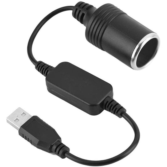 GutReise 5V USB to 12V Car Cigarette Lighter Socket Female Converter for DVR Dash Camera GPS E-Dog