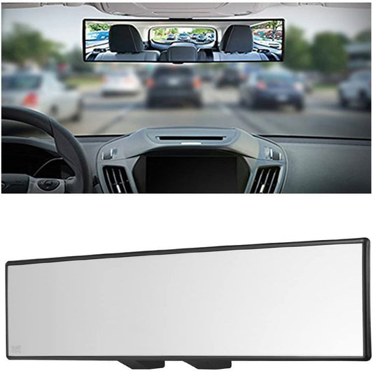 Yoolight Car Rearview Mirrors 3R Car Universal 12''Interior Clip On Panoramic Rear View Mirror Wide Angle Rear View Mirror (12 L x 2.8 H)