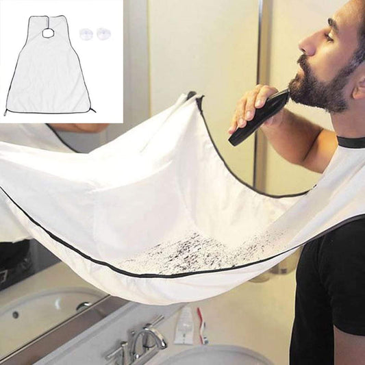 Beard Apron Sticking To Mirror,Hair, non-stick Cape, Beard Collector for Shaving