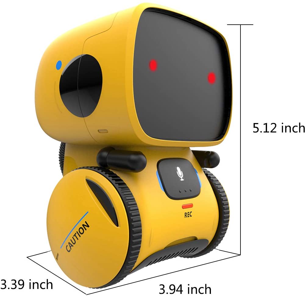 REMOKING Robot Toy for Kids,STEM Educational Robotics,Dance,Sing,Speak,Walk in Circle,Touch Sense,Voice Control, Your Children Fun Partners(Yellow)