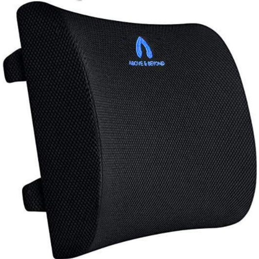 Lumbar Support Pillow - Memory Foam Back Cushion for Back Pain Relief - Ideal Back Support Pillow for Office Chair, Car Seat, Gaming Chair, Wheelchair