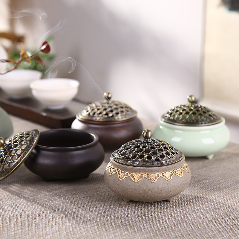 Ceramic Three-legged Incense Burner