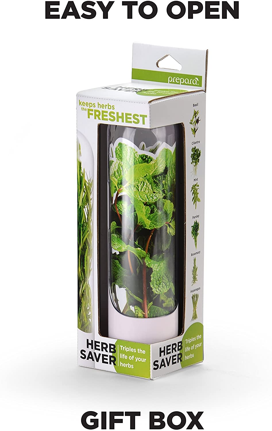 Prepara 1010-SM Mini Herb Saver, White/Cleat, 76118