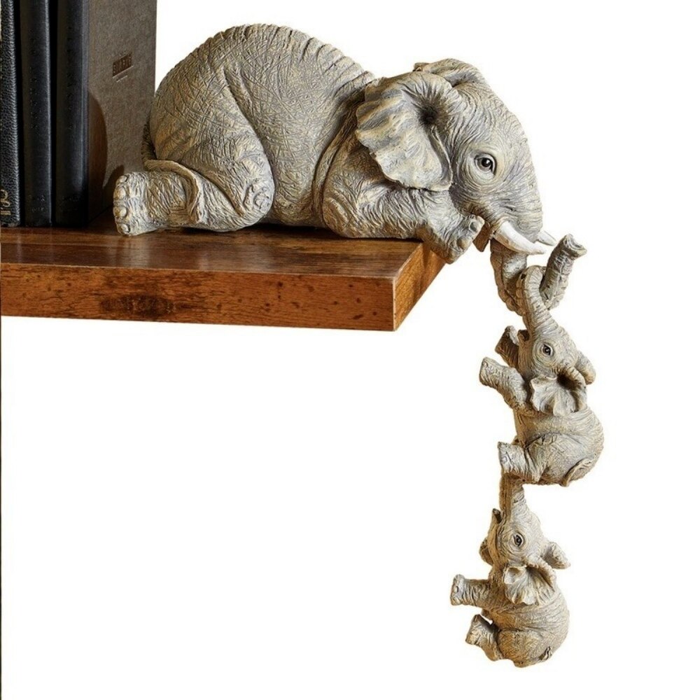 Set Of Cute Elephant Decor