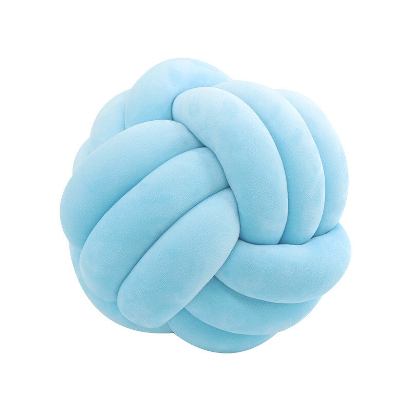 Soft Round Handmade Knotted Ball Sofa Pillow