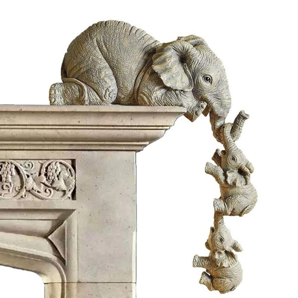 Set Of Cute Elephant Decor