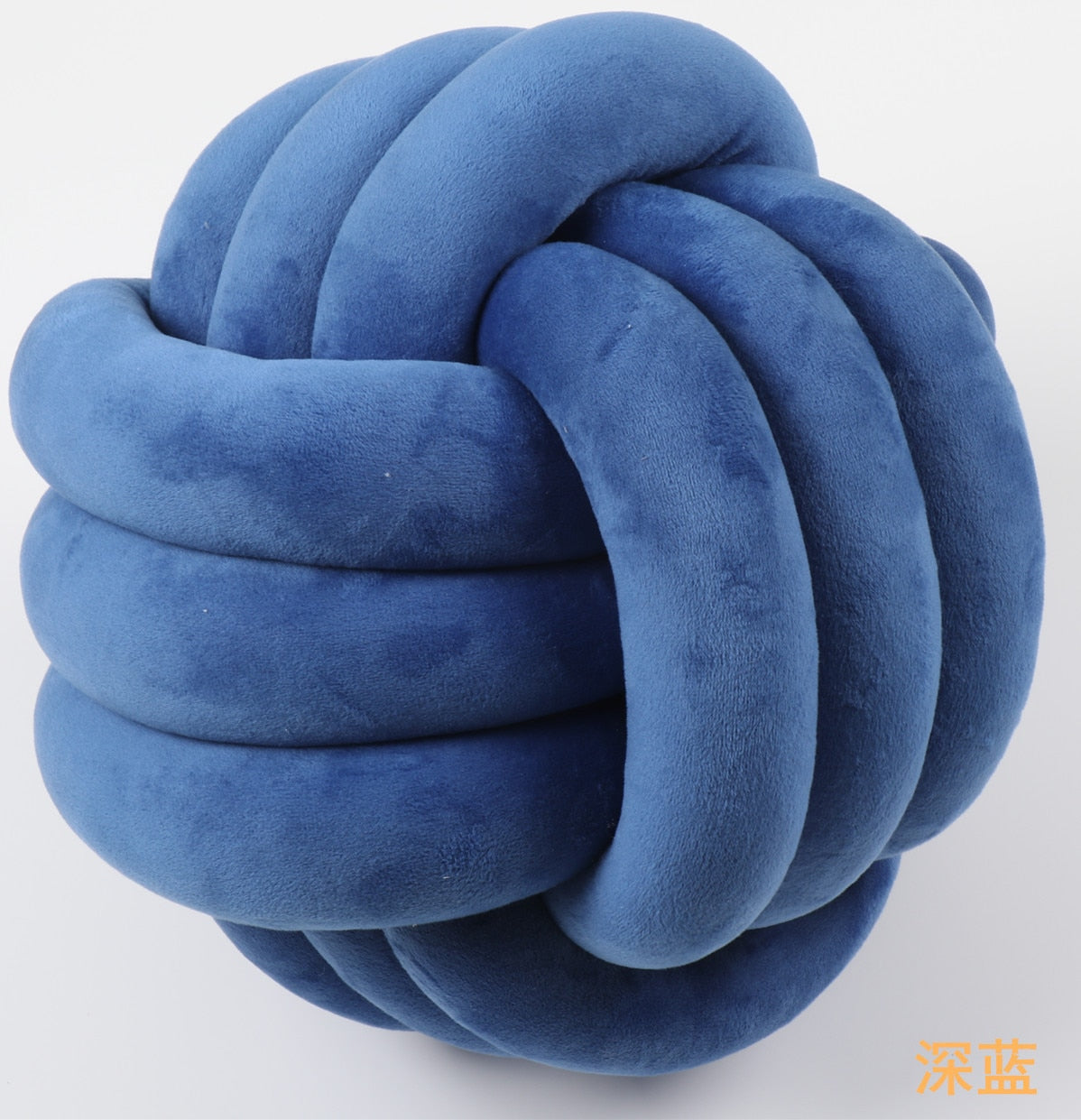 Soft Round Handmade Knotted Ball Sofa Pillow