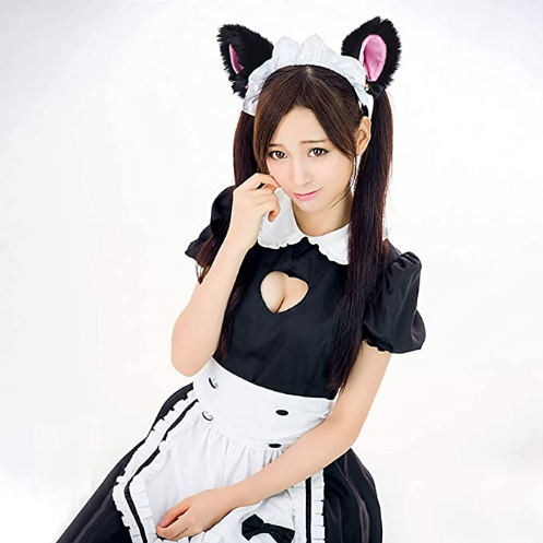 Jiaduo Cat Ears Headband Anime Cosplay Lolita Maid Kawaii Costume Accessories for Women, Girls Halloween Party