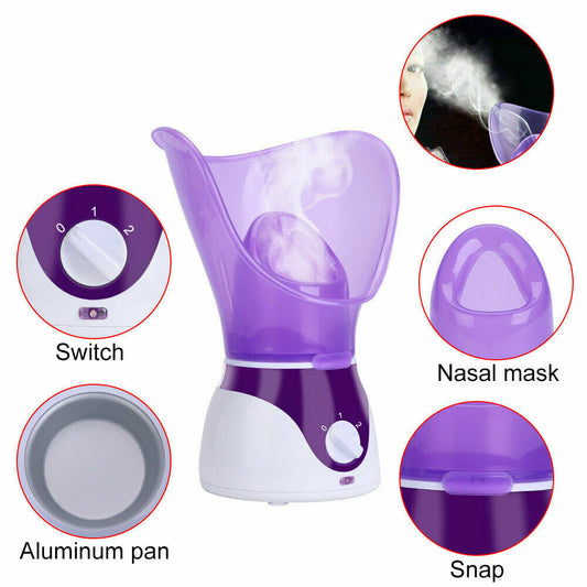 Beauty Nymph Spa Home Facial Steamer, Sauna Pores with Timer and Extract Blackheads, Rejuvenate and Hydrate Your Skin for Youthful Complexion